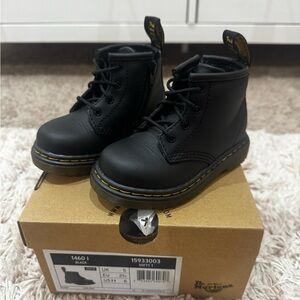 Dr. Martens Infant Black Lace-Up Boots